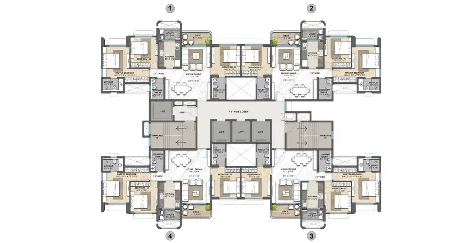 Lodha Thane West Floor Plans