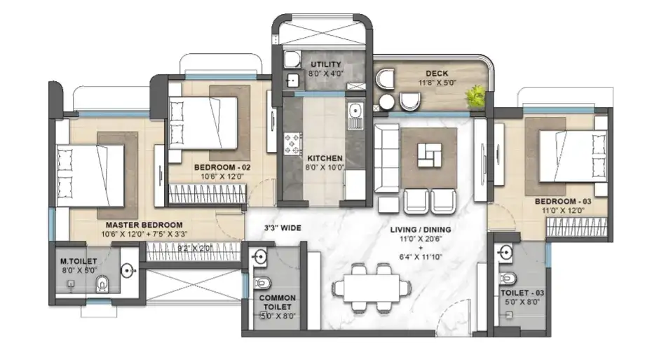 Lodha Camp Road Floor Plans